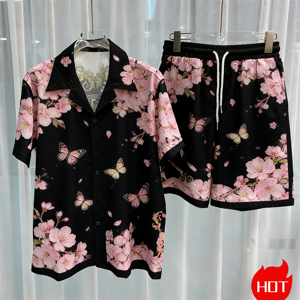 Mens Fashion Style - Digital printed men's set fashion two-piece
