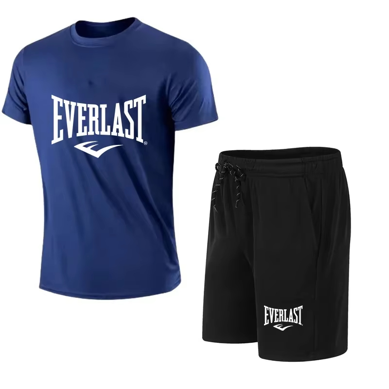 Men'S Fashion Brand - EVERLAST Men's T-shirt + Shorts 2pcs