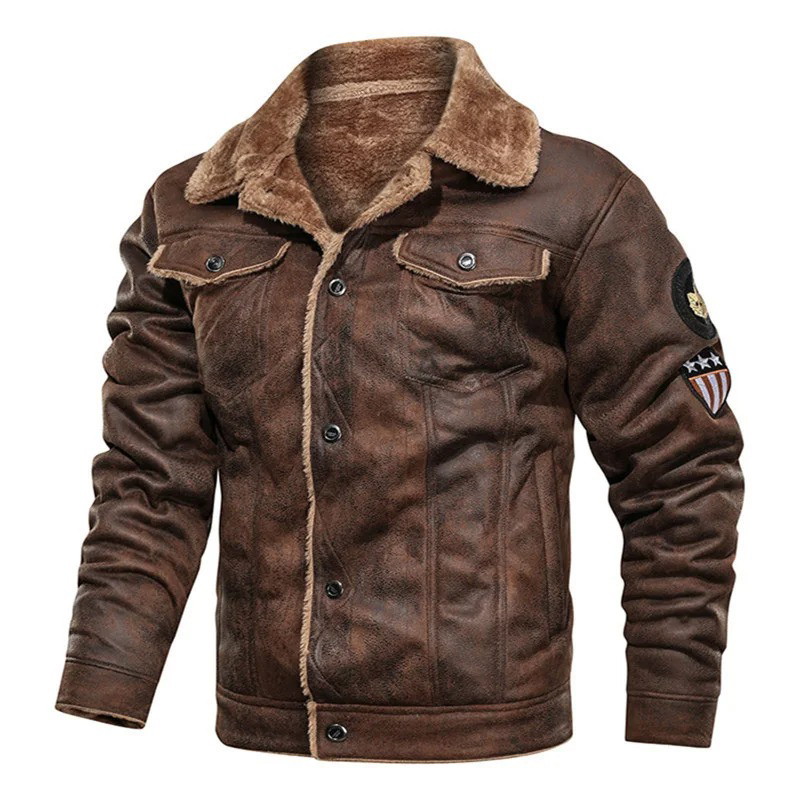 Mens Fashion Bomber Jacket - Winter Men Bomber Jacket Motorcycle Casual