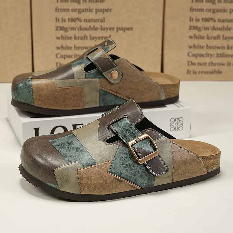 Men'S Fashion For 30 Year Olds - Unisex Cork Closed Toe Slippers Slip-on