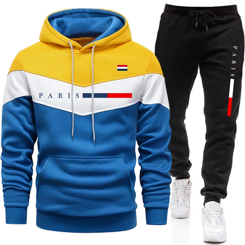 Men'S Fashion Outfits - Urban Casual Fashion Hoodie Sportswear Paris