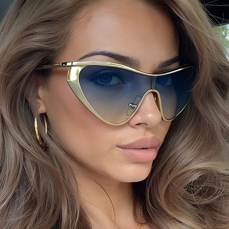 Men'S Fashion Y2K - Rimless Y2K Style Sunglasses Rectangle Fashion