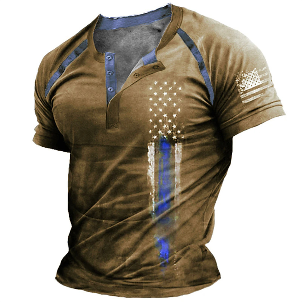 Mens Fashion Style - Funny 3D American Flag Print Men's