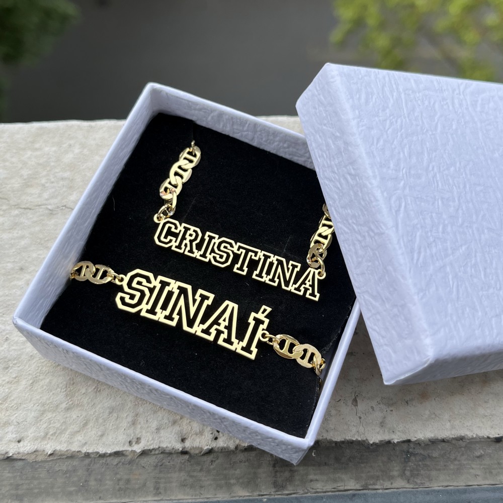 Men'S Fashion Gold Chain - DUOYING Custom Name Hollow Necklace Hip-Hop
