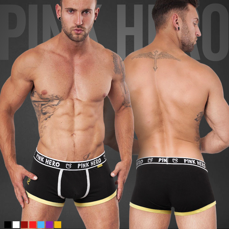 Men'S Fashion Underwear Brands - Pink Hero Brand Sexy Man Underwear