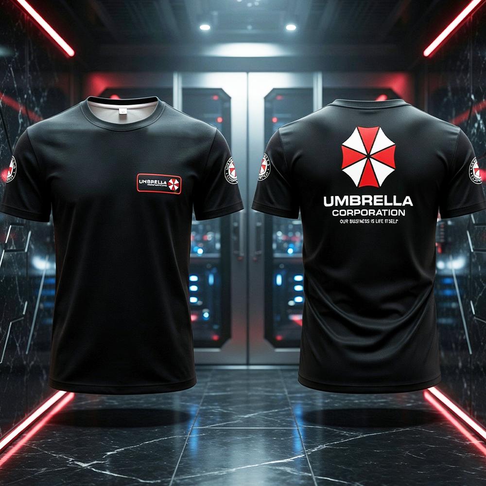 Men'S Fashion Umbrella - Umbrella Corporation Iconic Logo Slogan Printed