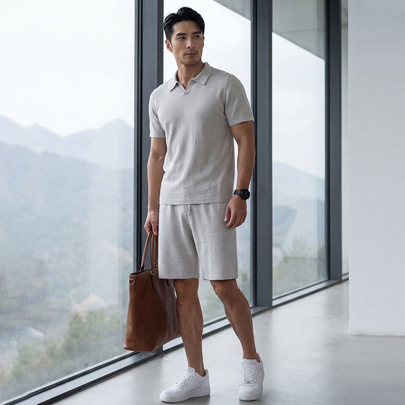 Men'S Fashion Polo Shirt - Spring And Summer High-End Men'S Suit