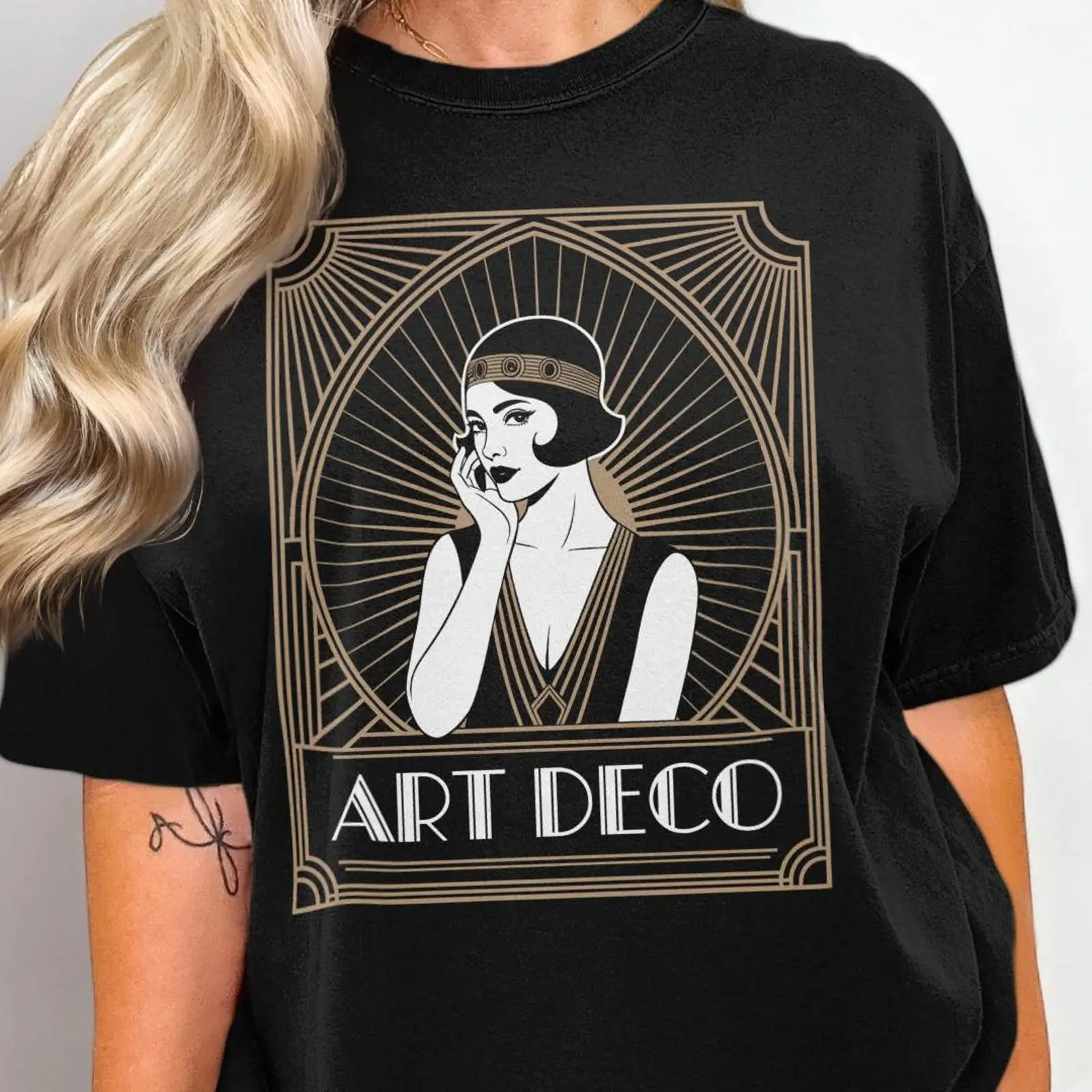 Men'S Fashion Roaring 20S - Art Deco Flapper Girl T Shirt