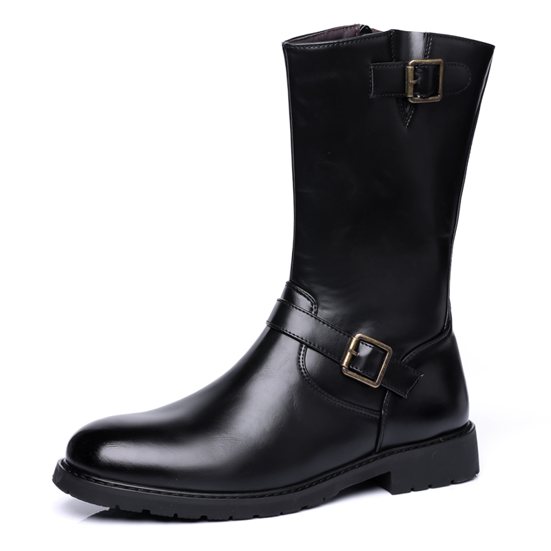 Men'S Fashion Brand - Men's Fashion High-Top Boot Stage Knigth