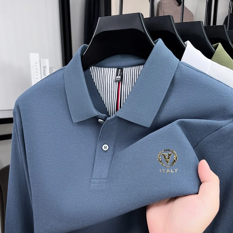 Men'S Fashion Polo Shirt - 100% pure cotton high-end luxury brand