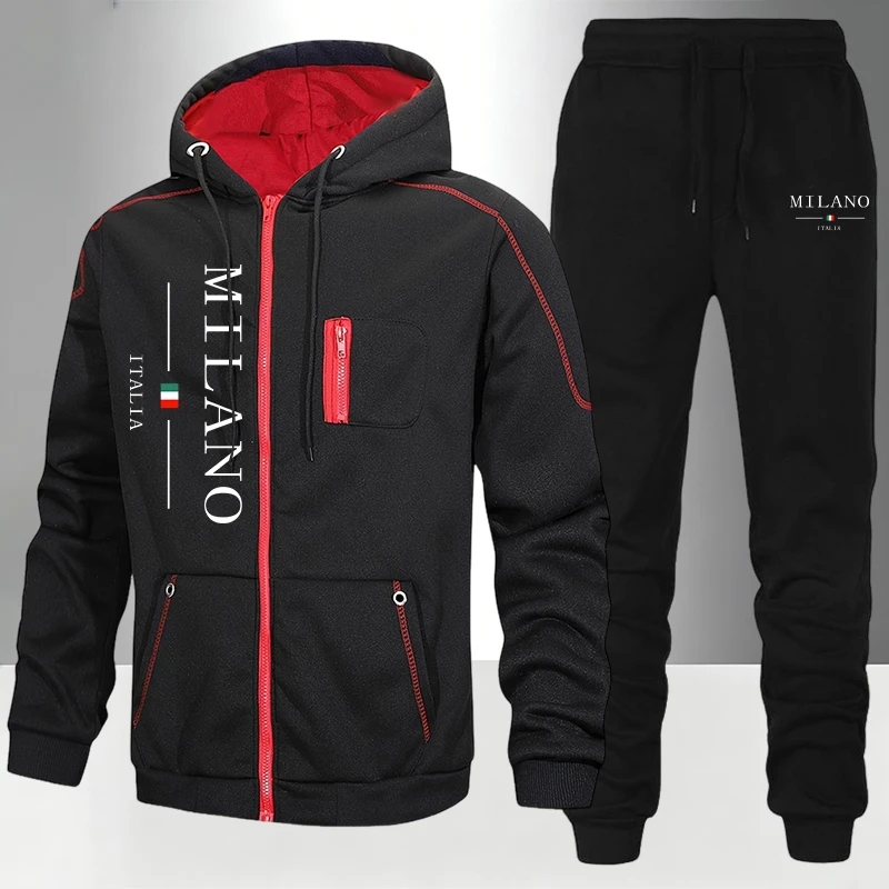 Men'S Fashion Outfits - italy Fashion Men's Set/Coat/Pants Autumn Winter