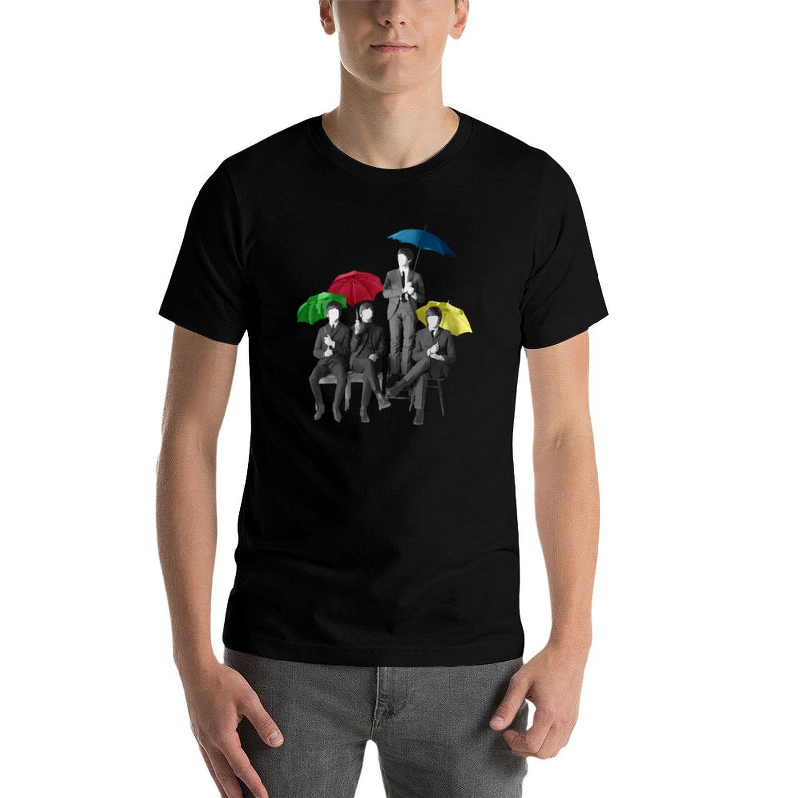 Umbrella Fab Four T-Shirt Casu - огляд і ціна Men'S Fashion Umbrella