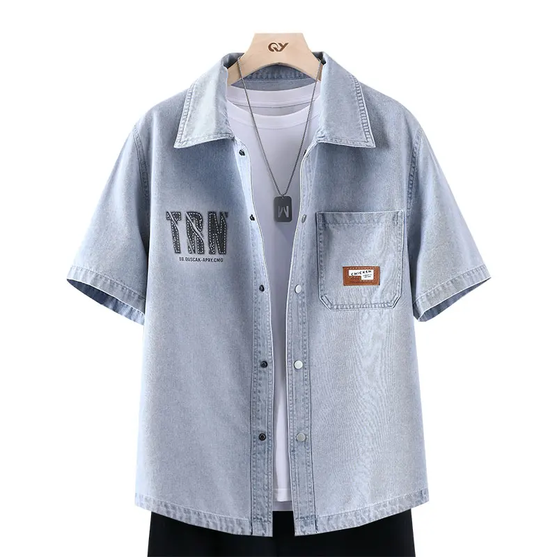 Men's Thin Denim Shirt New Sum - огляд і ціна Mens Fashion Denim