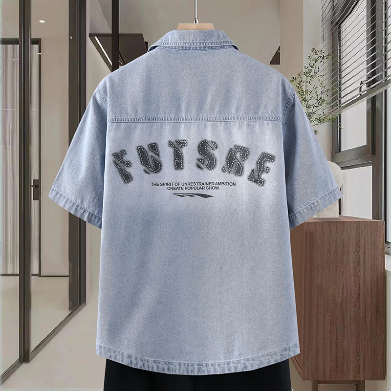 Men's Thin Denim Shirt New Sum - огляд і ціна Mens Fashion Denim