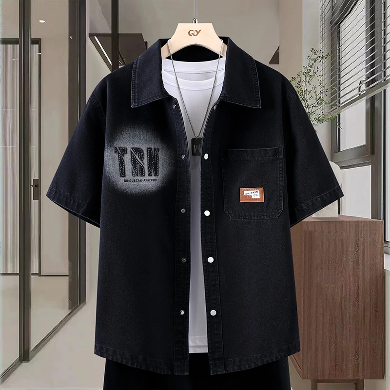 Men's Thin Denim Shirt New Sum - огляд і ціна Mens Fashion Denim