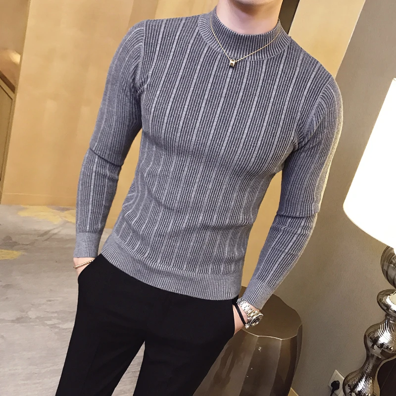 New Autumn Winter High Collar  - огляд і ціна Mens Fashion Mullet