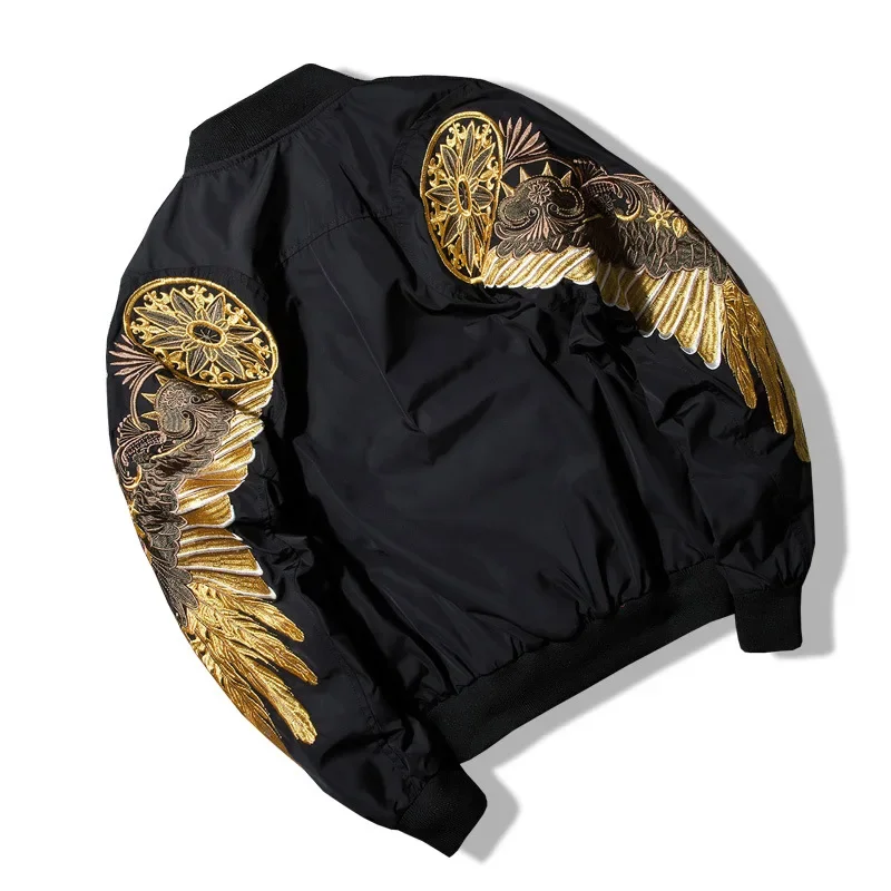 Embroidery Men's Jackets Bombe - огляд і ціна Mens Fashion Bomber Jacket