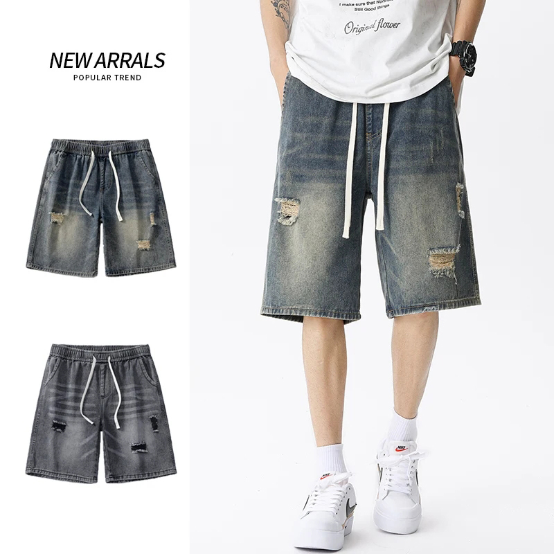 Summer Thin Denim Shorts Men's - огляд і ціна Men Fashion Jeans