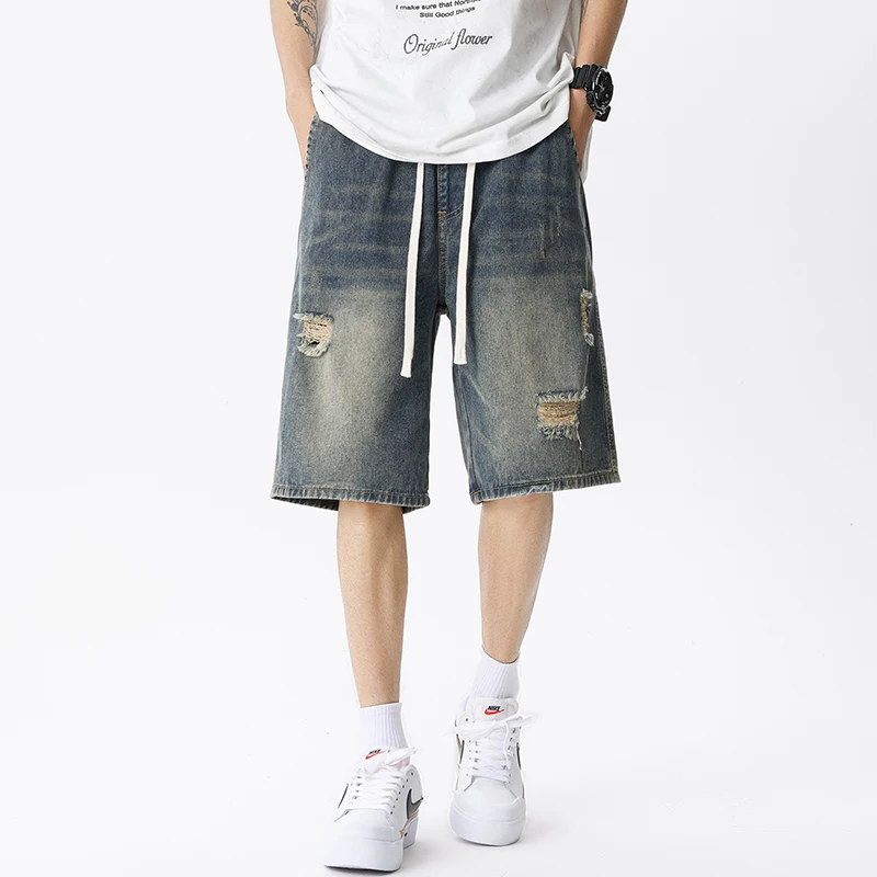 Summer Thin Denim Shorts Men's - огляд і ціна Men Fashion Jeans