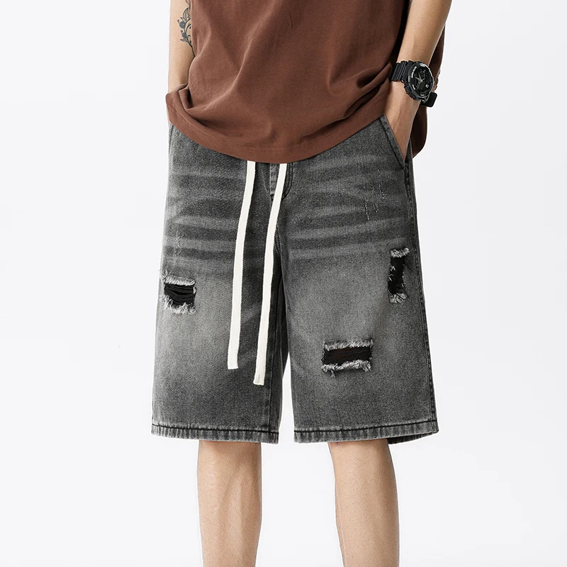 Summer Thin Denim Shorts Men's - огляд і ціна Men Fashion Jeans