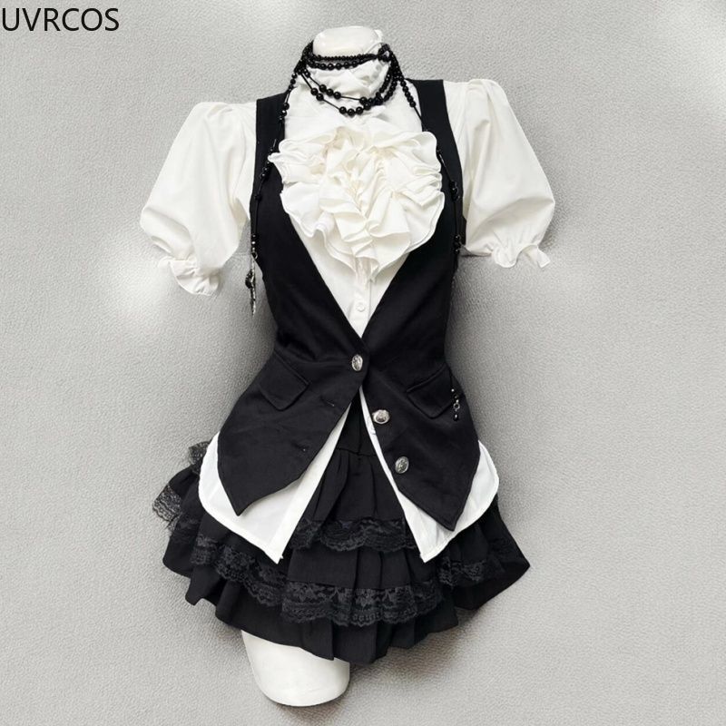 Y2k Aesthetic Lolita Style Swe - огляд і ціна Formal Waistcoat Vest