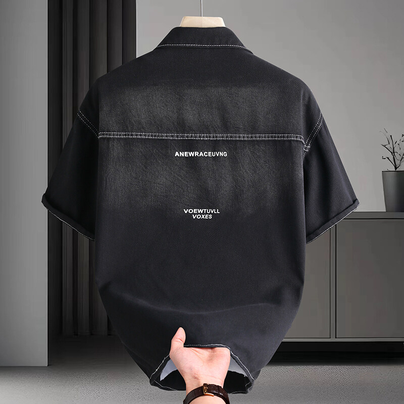 Men's Denim Shirt Summer Fashi - огляд і ціна Mens Fashion Denim
