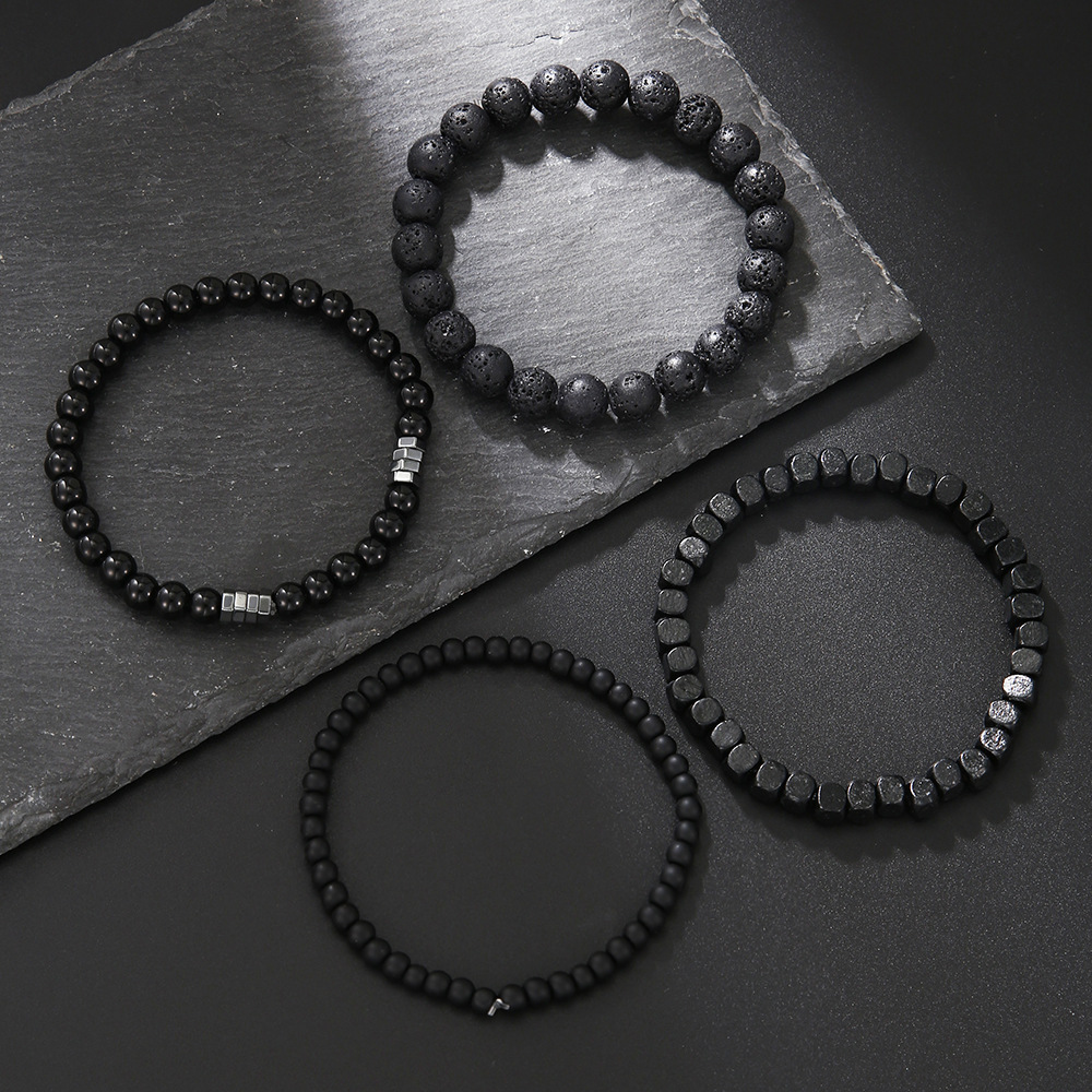 4PC Volcano Stone Black Gallst - огляд і ціна Mens Fashion Combination