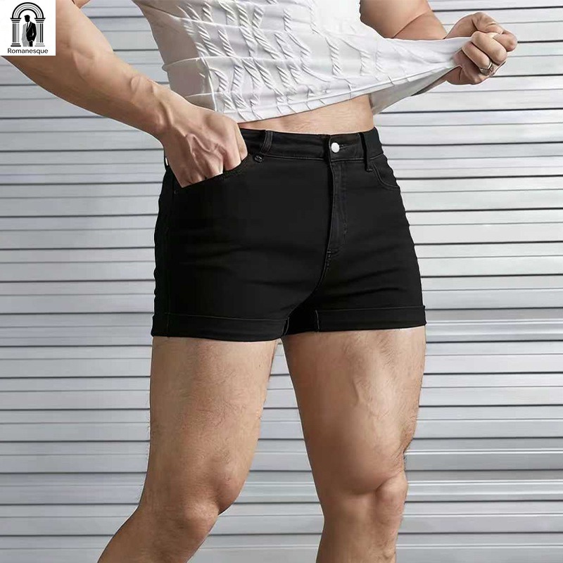 Men's Sexy Slim Fit White Deni - огляд і ціна Mens Fashion Denim