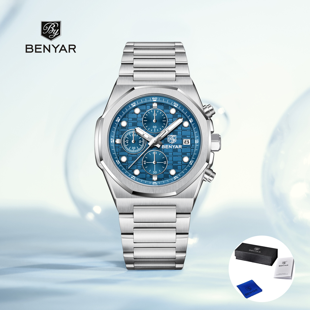 2025 New BENYAR Men's Watches  - огляд і ціна Men'S Fashion Box