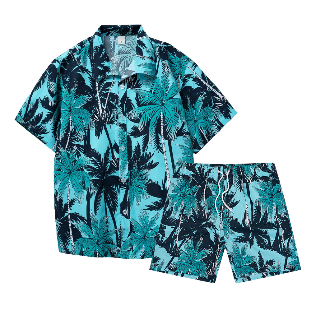 Hawaiian Coconut Tree 3D Print - огляд і ціна Mens Fashion Streetwear