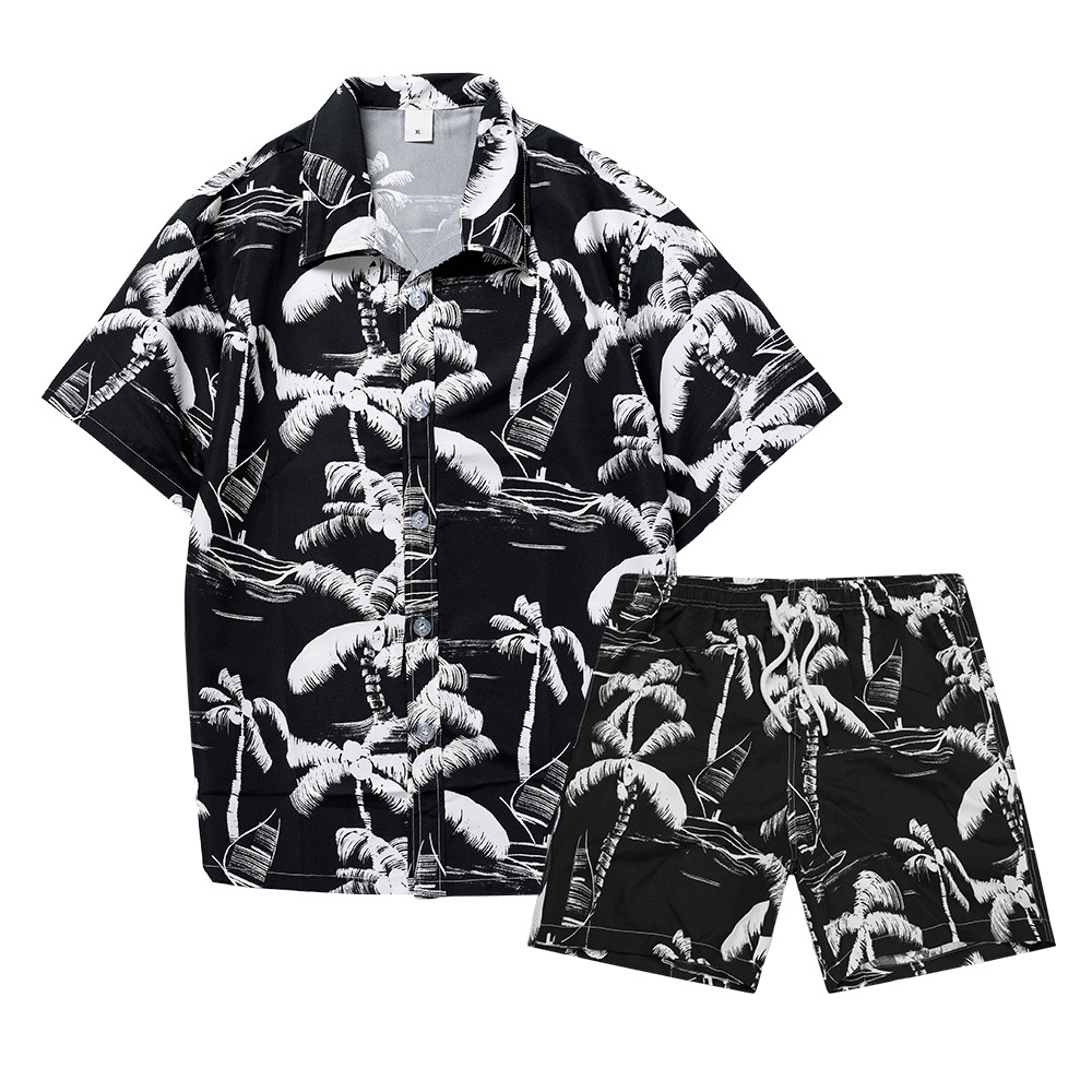 Hawaiian Coconut Tree 3D Print - огляд і ціна Mens Fashion Streetwear
