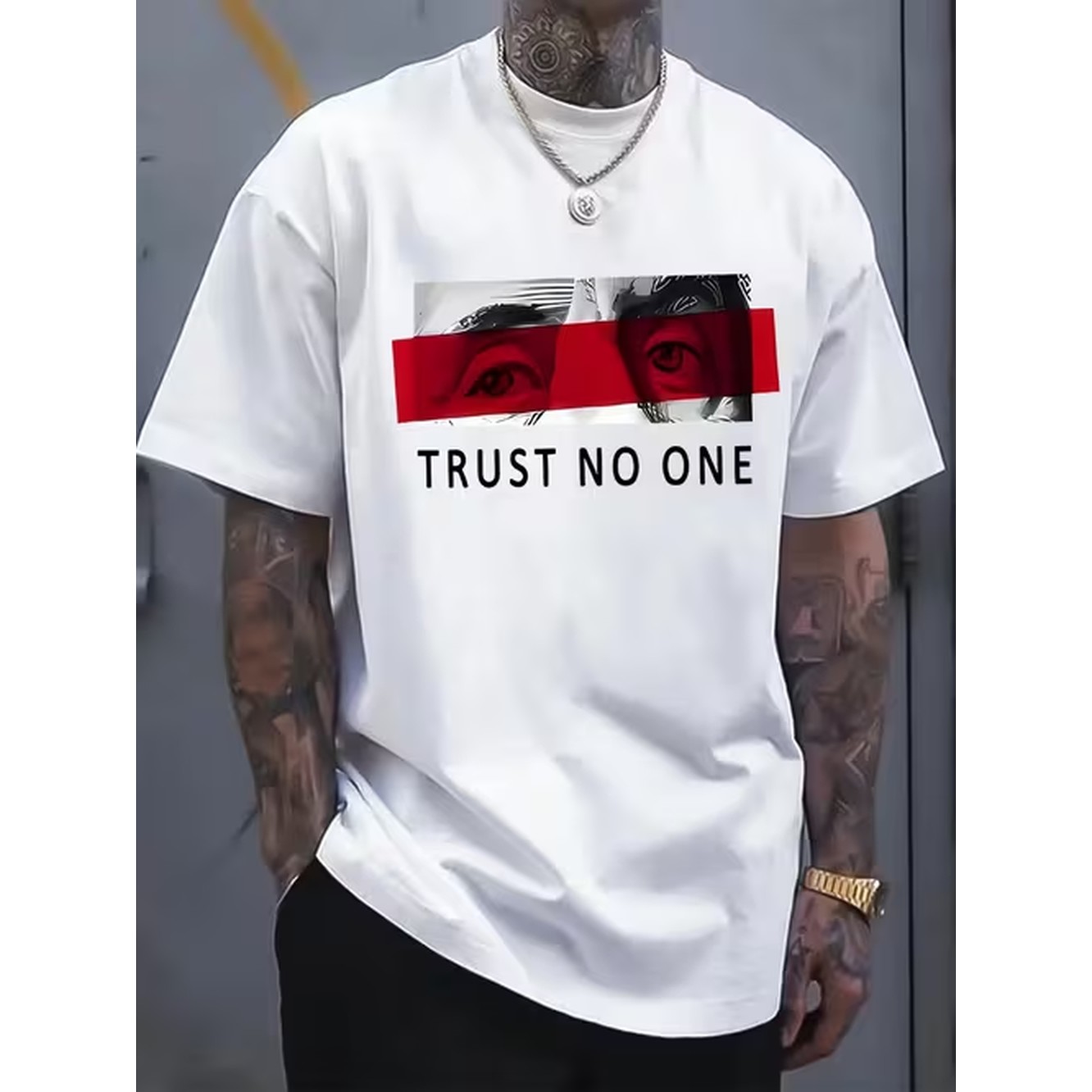 Fashion Printed Mens T Shirt H - огляд і ціна Mens Fashion Combination