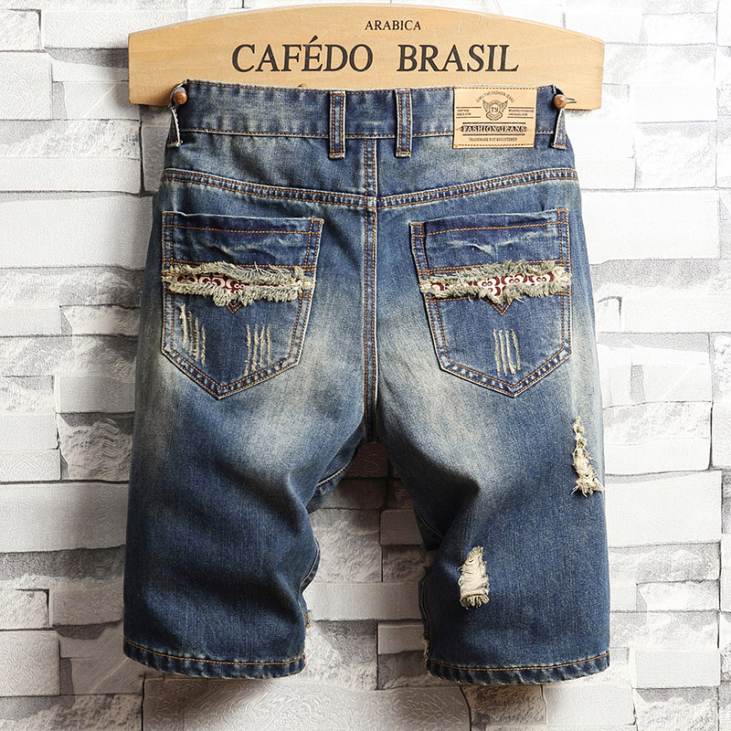 Ripped Hip-hop Denim Shorts Me - огляд і ціна Mens Fashion Denim