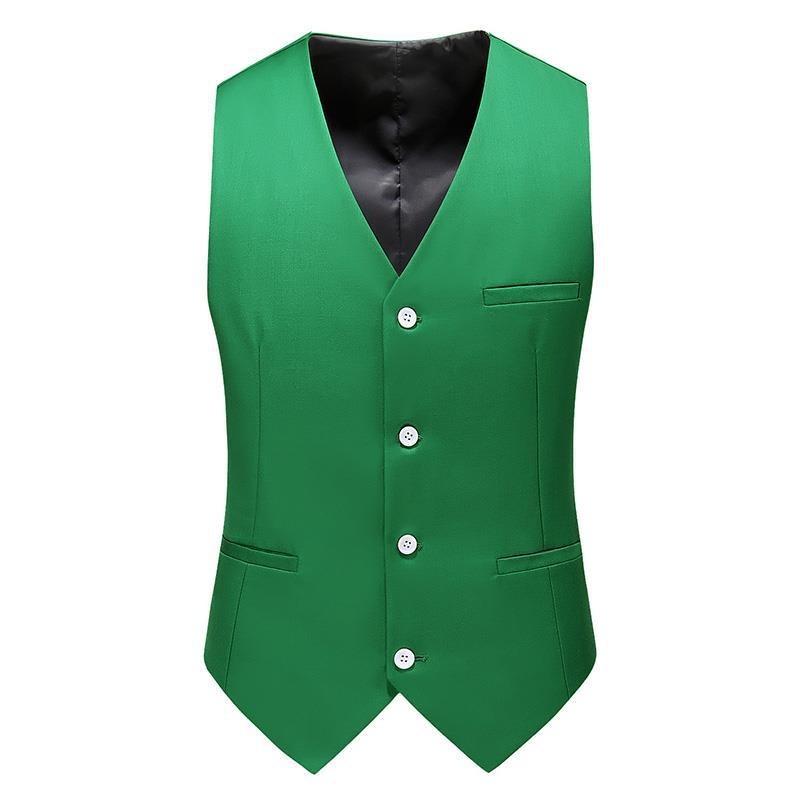 19 Colors Men Vest Solid Color - огляд і ціна Formal Waistcoat Vest
