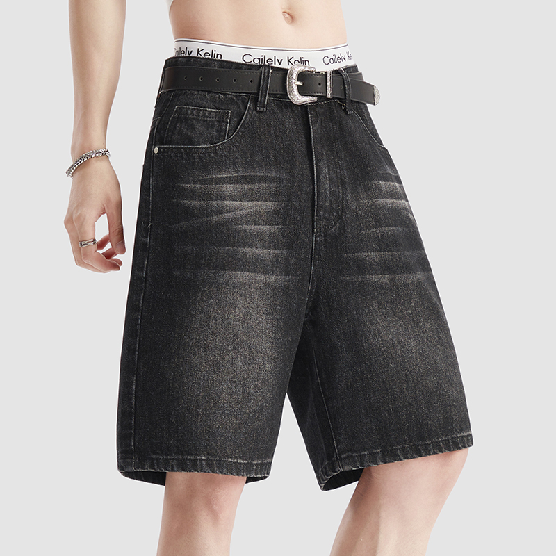 Summer Thin Black Denim Shorts - огляд і ціна Men Fashion Jeans