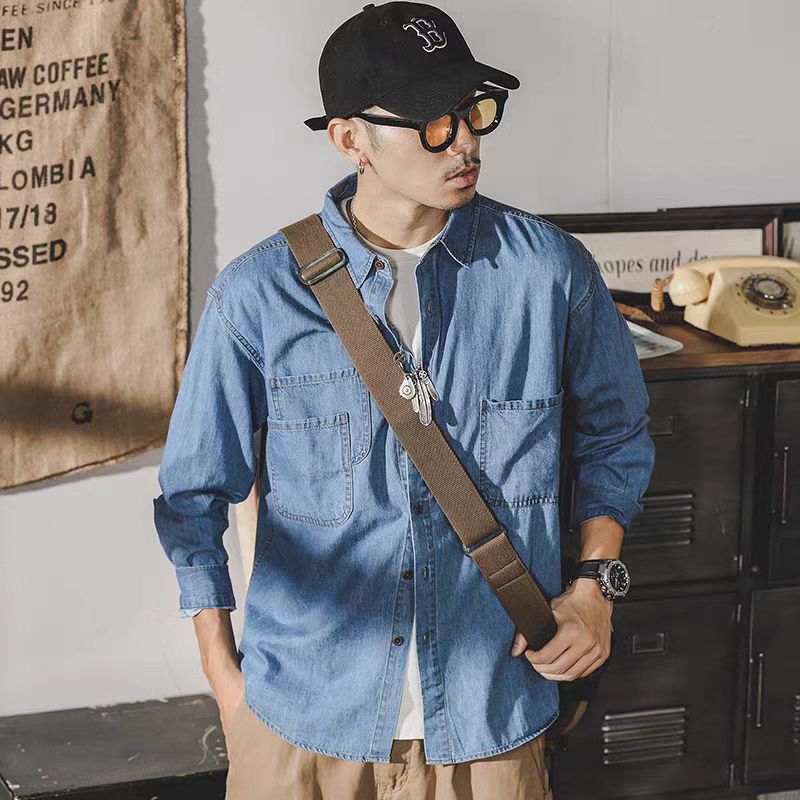 Mens American Retro Denim Jack - огляд і ціна Mens Fashion Denim