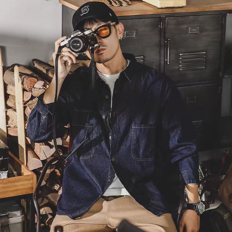 Mens American Retro Denim Jack - огляд і ціна Mens Fashion Denim