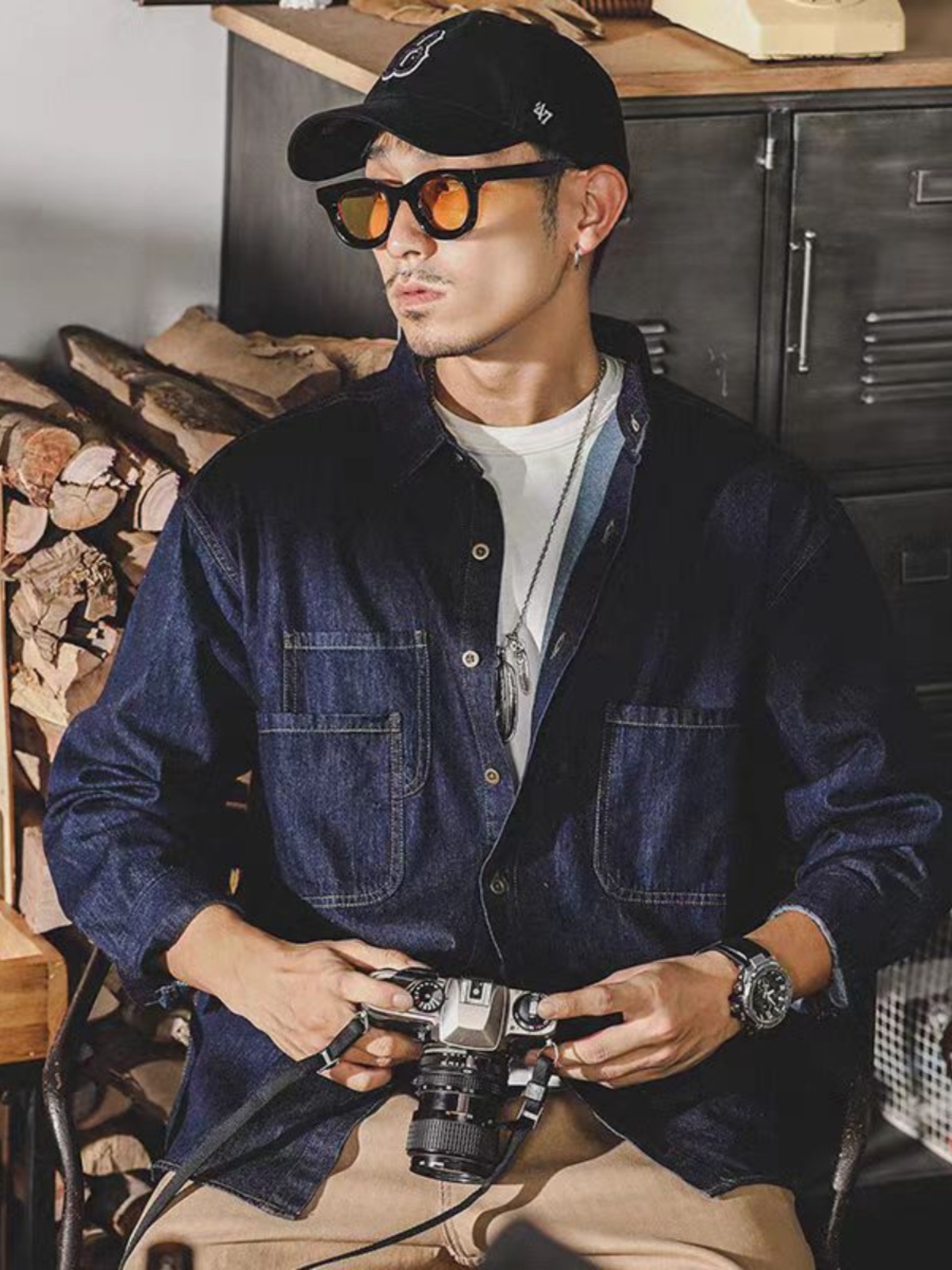 Mens American Retro Denim Jack - огляд і ціна Mens Fashion Denim