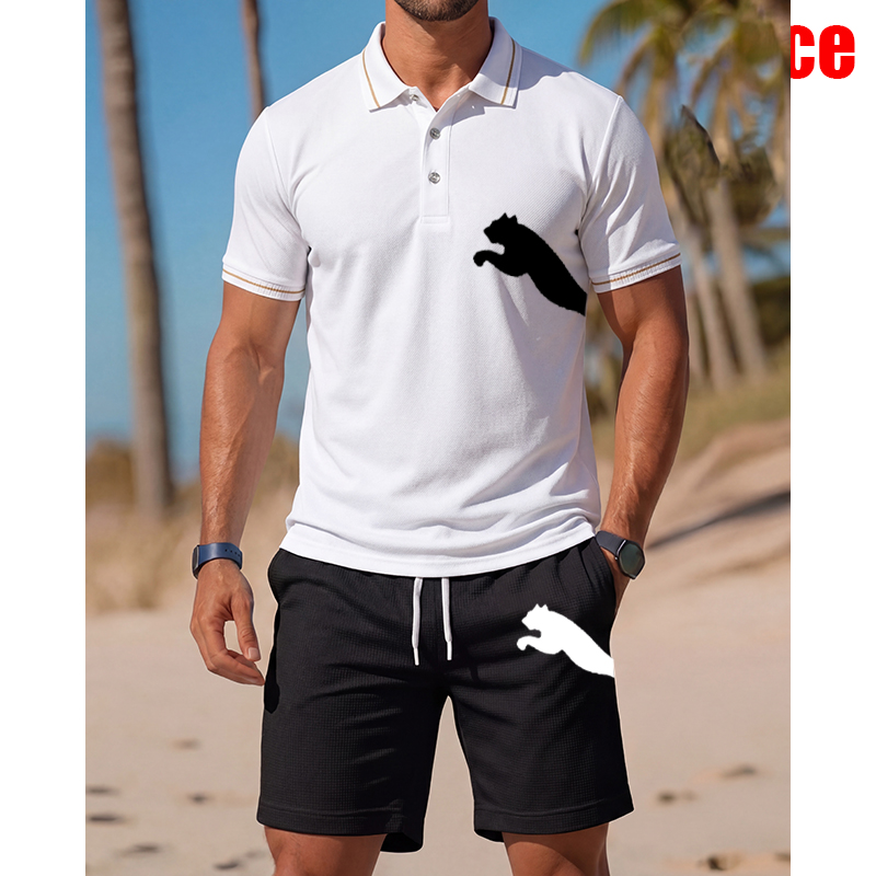 Men's Casual Short-Sleeved Pol - огляд і ціна Men'S Fashion Polo Shirt