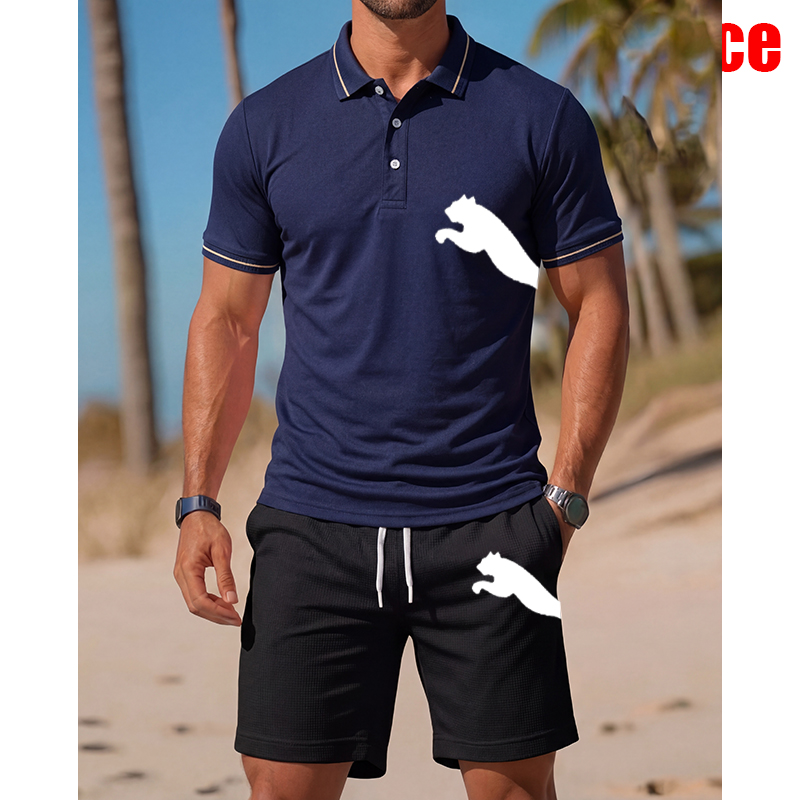 Men's Casual Short-Sleeved Pol - огляд і ціна Men'S Fashion Polo Shirt