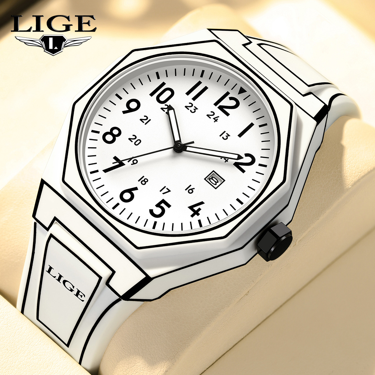 LIGE New Men Watch Military Me - огляд і ціна Men'S Fashion Box