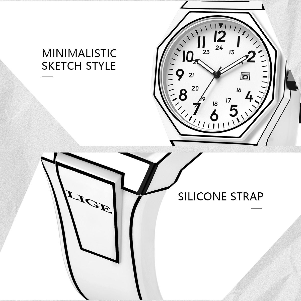 LIGE New Men Watch Military Me - огляд і ціна Men'S Fashion Box