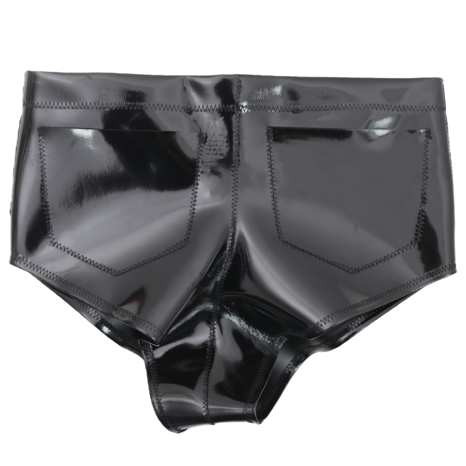 Women Men Glossy Pocket Shorts - огляд і ціна Mens Fashion Style