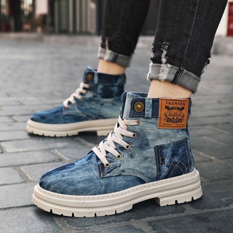 Retro Denim Casual Thick Soled - огляд і ціна Mens Fashion Denim