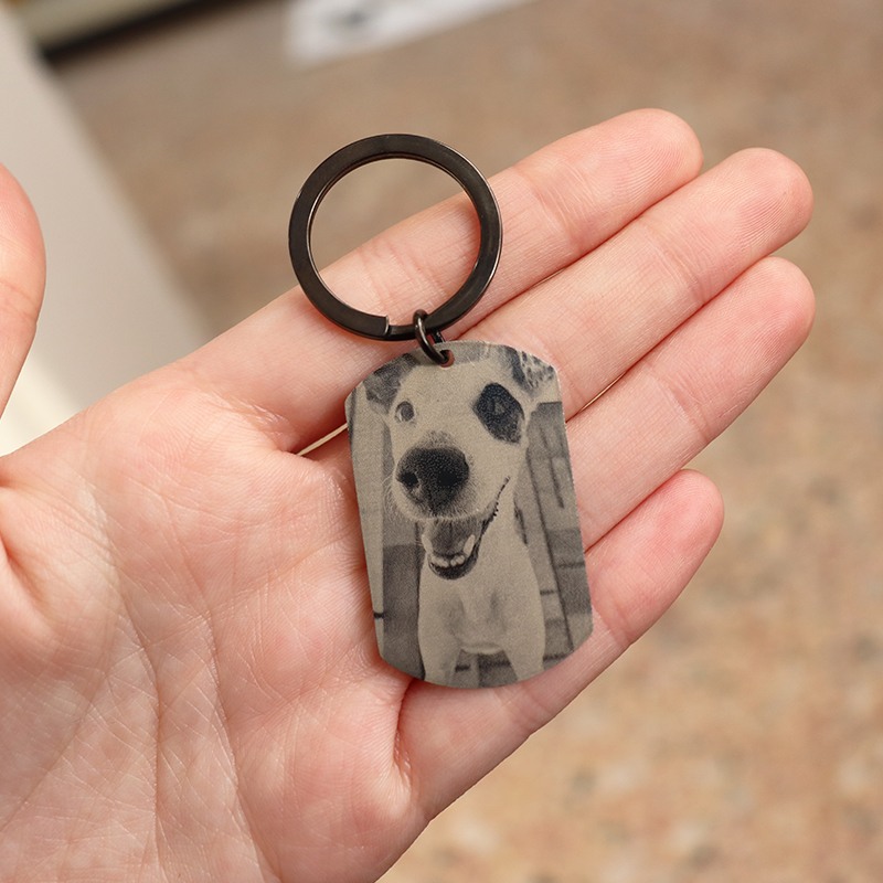 Custom Engrave Photo Keychain  - огляд і ціна Men'S Fashion Gold Chain
