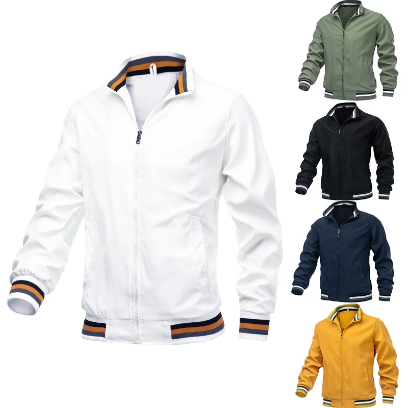 Spring Autumn Bomber Jacket Me - огляд і ціна Mens Fashion Bomber Jacket