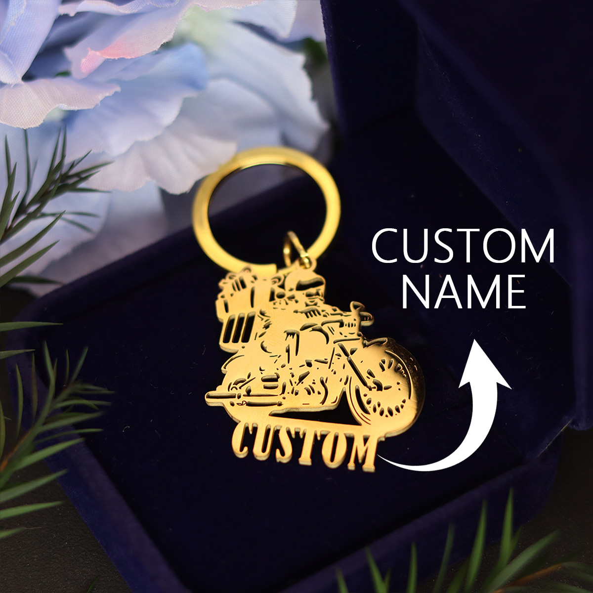 QIAMNI Motorcycle Keychain Sta - огляд і ціна Men'S Fashion Gold Chain