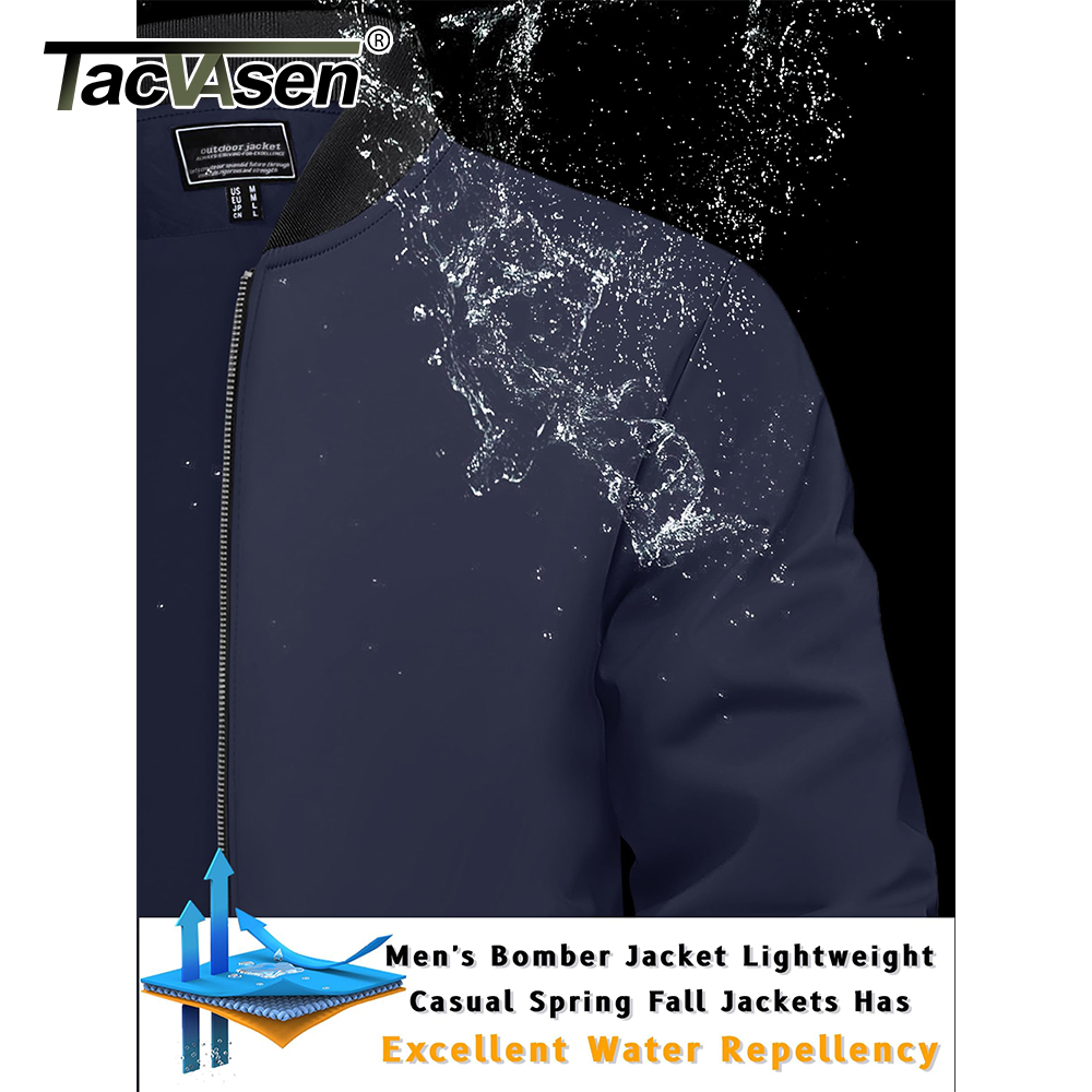 TACVASEN Men's Varsity Jacket  - огляд і ціна Mens Fashion Bomber Jacket