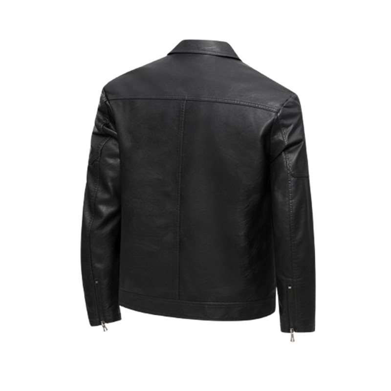 Men's Autumn Winter Coats Pu L - огляд і ціна Mens Fashion Bomber Jacket