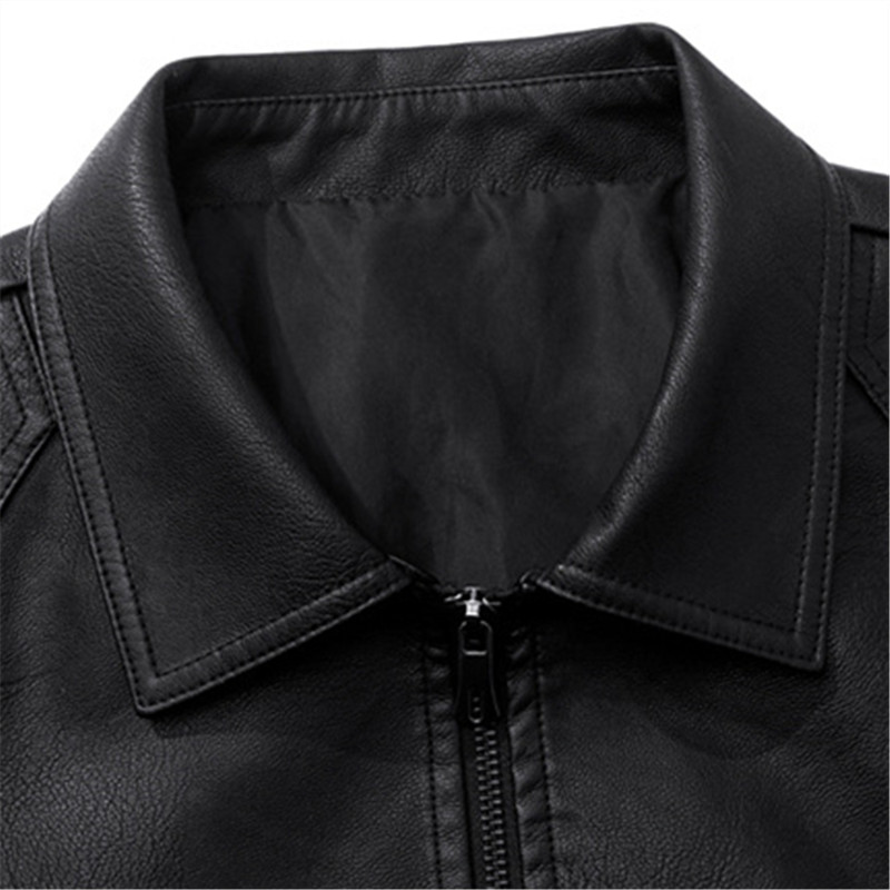 Men's Autumn Winter Coats Pu L - огляд і ціна Mens Fashion Bomber Jacket